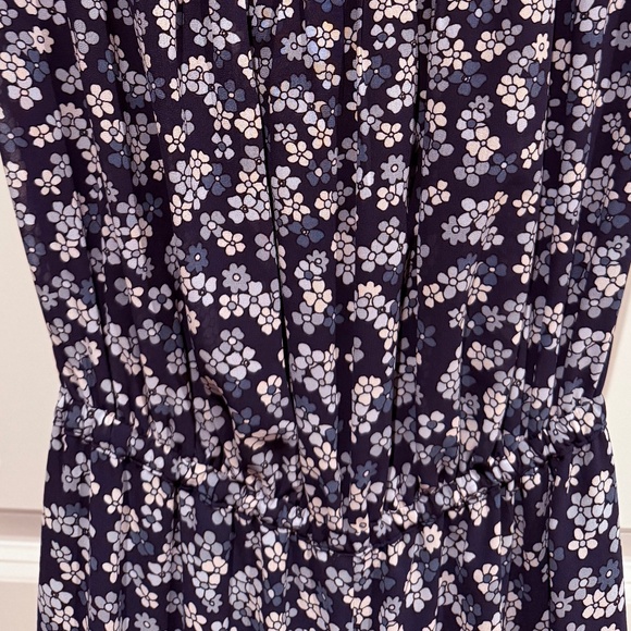Michael Kors Navy Floral Wide-Leg Jumpsuit – Size Small - Picture 4 of 8